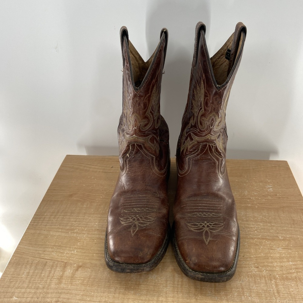 Men's Double H‎ Cowboy Work Western Boots Size 9 EE Brown Leather DH 5232 - Picture 2 of 7